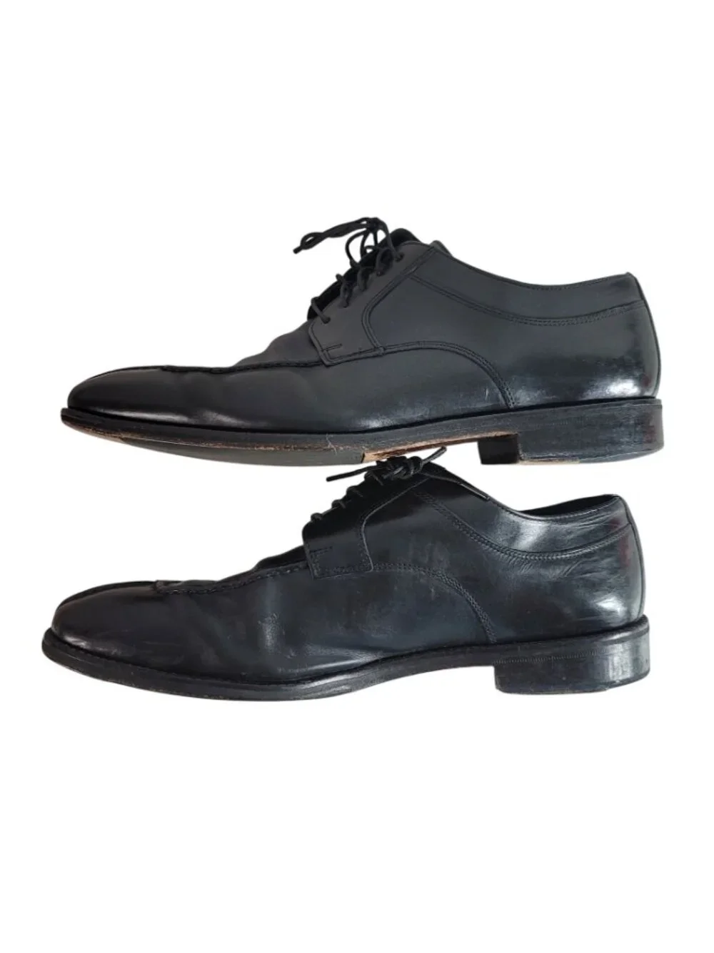 Cole Haan Mens Leather Oxfords Dress Shoes Black Size 10M Lace Up #C01594